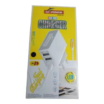 NT Power Gold Dual USB Fast Charger