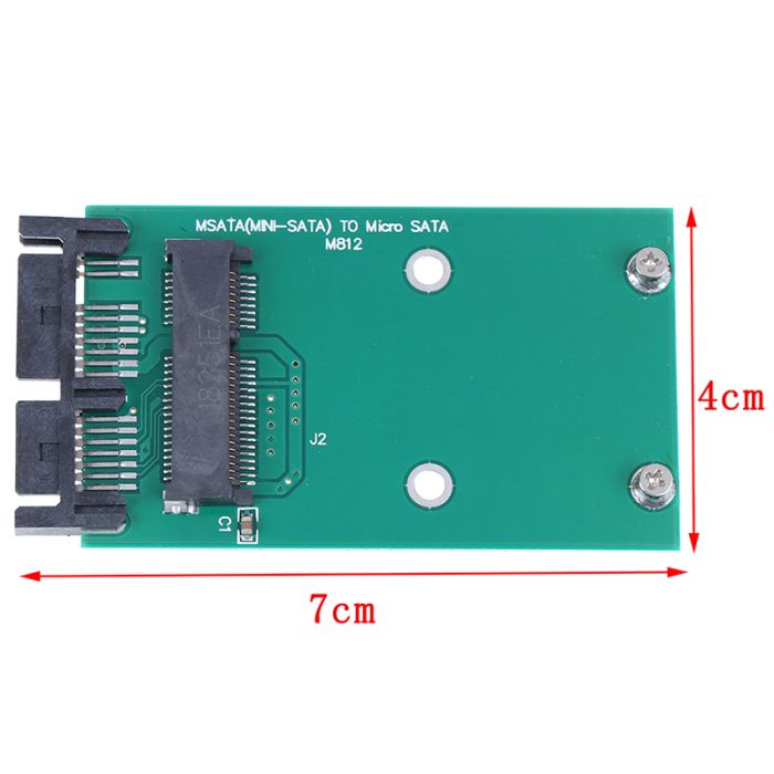 Mini PCIe PCI-e mSATA 3x5cm SSD To 1.8" Micro SATA Adapter Converter ...